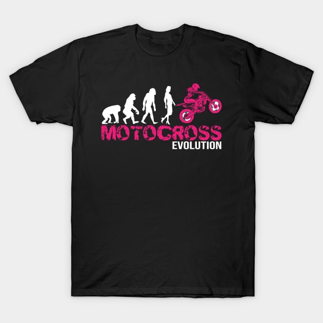 Perfect Evolution of a Motocross Woman gift T-Shirt by Shirtbubble